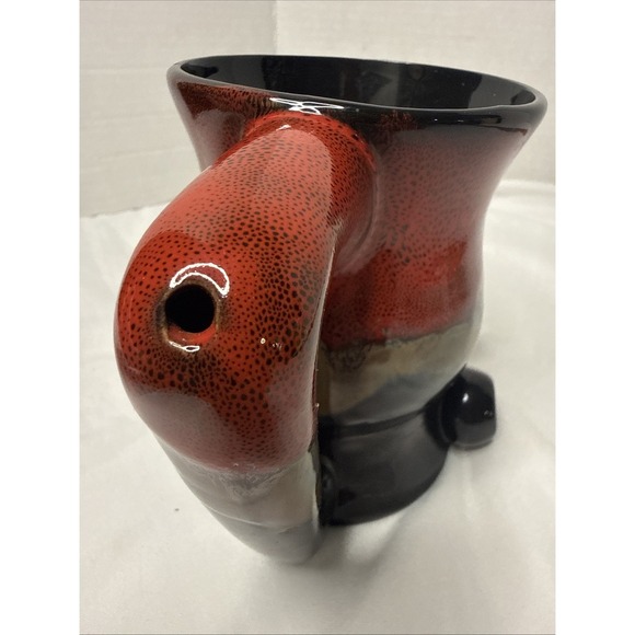 ALWAYS AZUL POTTERY Large Coffee Mug Azulscape Glaze Pipe Smoking Bowl Wake Bake - Picture 4 of 8